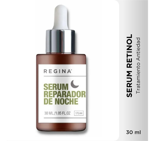 Serum Reparador De Noche Regina Complejo Retinol Antiarrugas Antiedad Vitaminas E & C Para Todo Tipo De Piel 30ml