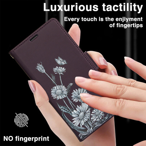 Funda De Piel Con Tapa Tipo Cartera Para Samsung Galaxy A56 A36 A26 A16 A06
