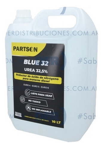 Liquido Urea 32.5% Bidon 10 Litros
