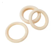 Comprar 5u Argollas De Madera 7cm Artesanias Macrame Manualidades