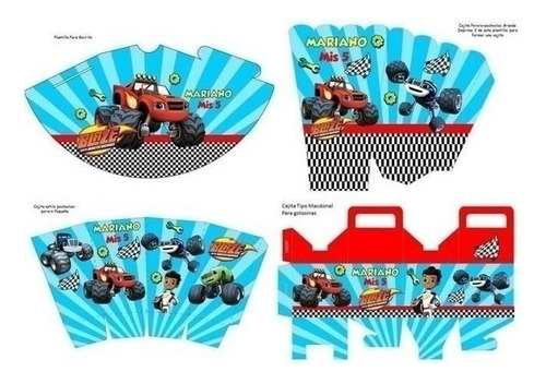 Kit Imprimible Para Tu Fiesta Blaze And The Monster Machines