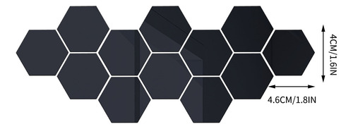 Pasta Acrílica Para Pared Con Protección De Espejo Hexagonal