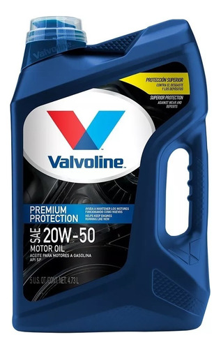 Aceite Valvoline 20w50 Premium Protection Mineral X4.73l Usa