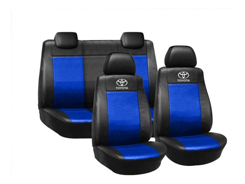 Fundas Cubre Asientos P/ Toyota Hilux Eco Cuero Colores