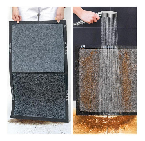 Paño Absorbente Paquete Alfombras Botas Cepillo Gris