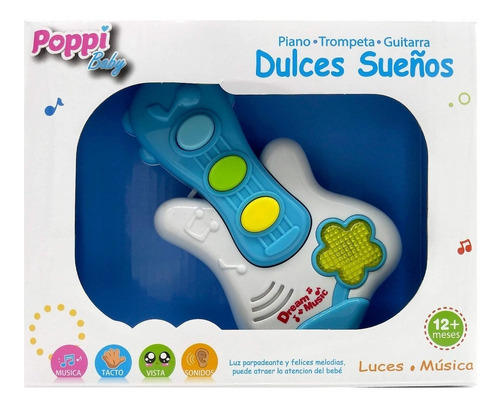 Guitarra Didactica Musical Con Luces Poppi 6739
