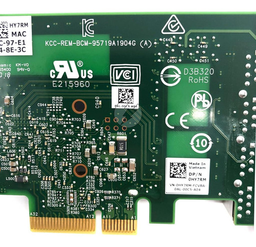 Placa Rede Broadcom Quad Gigabit Pcie 331t - Perfil Baixo