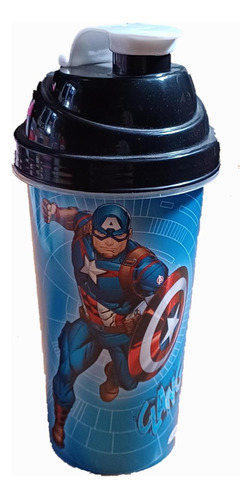 Vaso Milk Shake Capitan América 580ml Avengers