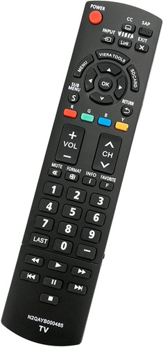 Imagen 4 de 8 de Tv Control Remoto Para Panasonic Lcd Led Viera Ajv-004