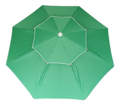 Parasol Sombrilla Lona Verde Desfog 2.40mt Diam Varillafibra