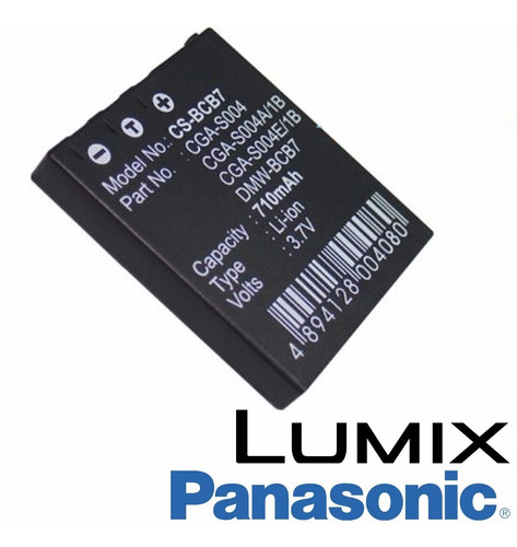 Batería Panasonic Cga-s004 S004e Dmw-bcb7 Lumix Dmc-fx2 Fx7