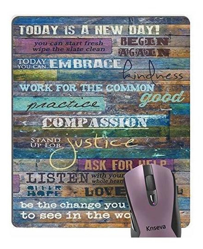 Pad Mouse - Knseva Inspirational Quotes Vintage Rustic Barn 
