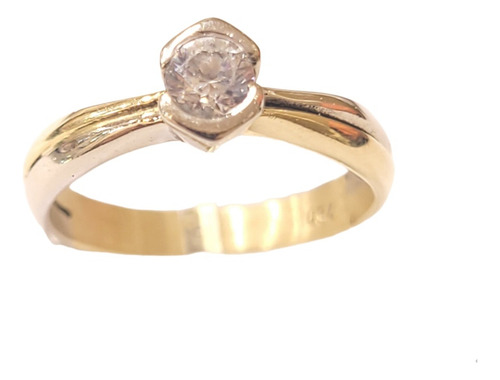 Anillo Solitario Oro 18kts 4,1grs N°15 Brumat