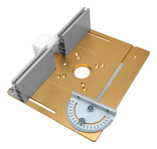 Placa Insertora Router Aluminio Fresadora Madera 60 Cm²