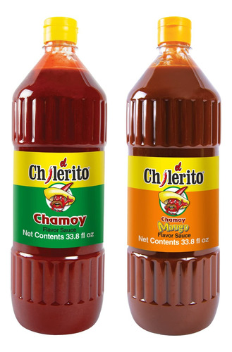 Bundle El Chilerito Salsa Sabor Chamoy 1l/33.8 Fl. Oz + Sals