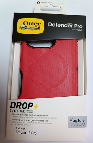 Funda Para Iphone 16/plus/pro Max Otter Box Magsafe Sin Clip Rojo Iphone 16 Pro