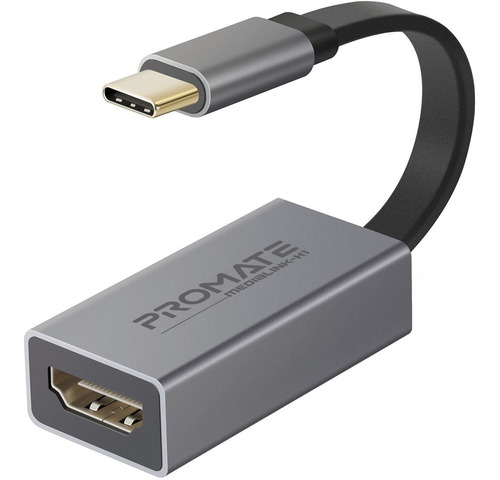 Adaptador Usb C A Hdmi 4k Para Notebook Mac iPad Gris Backup