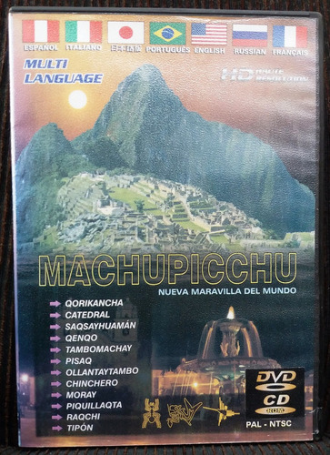 Dvd Machupicchu. Documental Peruano