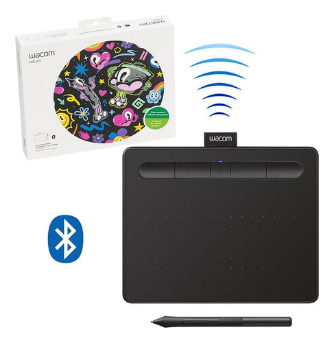 Tableta gráfica Wacom Intuos S CTL-4100WL con Bluetooth black