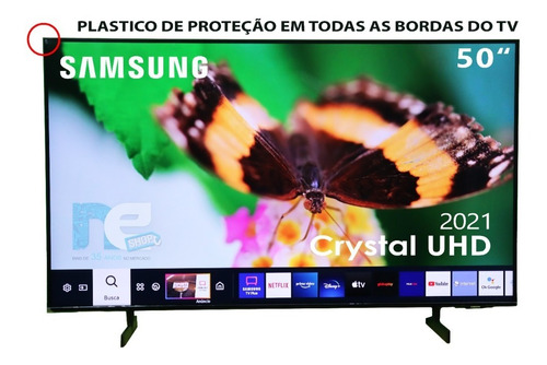 Imagem 1 de 4 de Smart Tv Samsung Un50au8000gxzd Led 4k 50  100v/240v