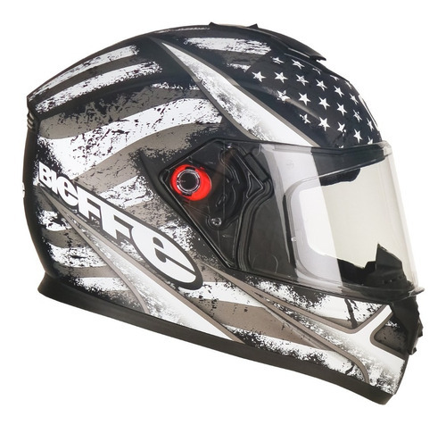 Capacete Bieffe B12 Usa Preto Fosco Com Grafite Desenho Solid Tamanho do capacete 62