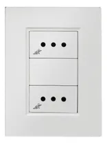 Comprar Plaqueta Duomo Flat Blanca Con 2 Toma Corriente
