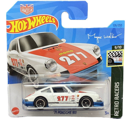 71 Porsche 911 Magnus Walker Hot Wheels Miniatura 1:64 Hw