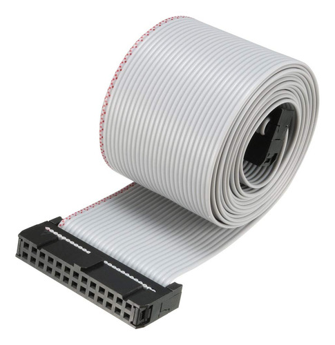 Uxcell Idcable Cinta Plano Alambre Gris 26 Pine 50.4 In Paso