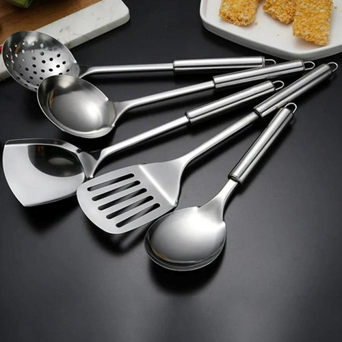 Cuchara De Cocina De Acero, Colador, Espátula, Utensilio De