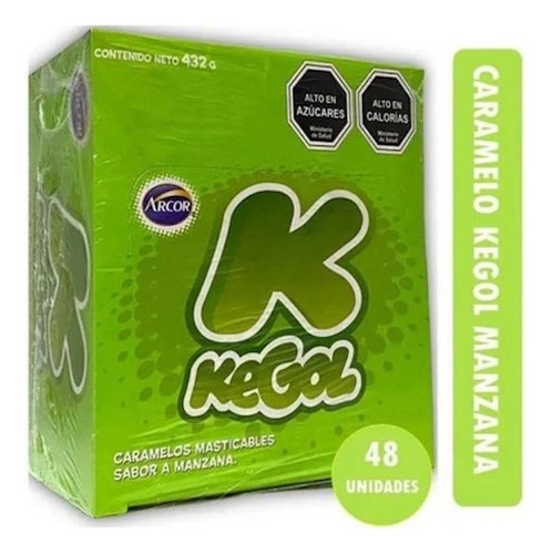 Caramelo Kegol Manzana Caja X 48 Unidades