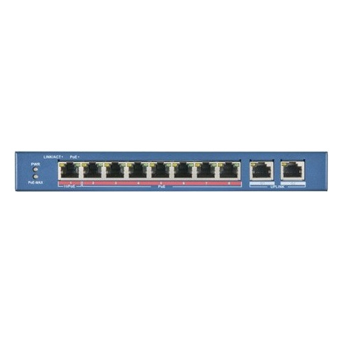 Switch Hikvision Fast Ethernet Ds-3e0310hp-e 8 Puertos Poe
