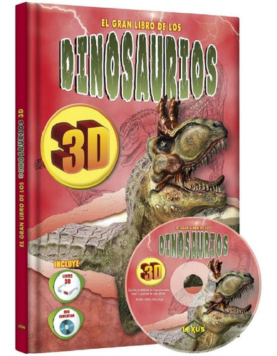 Imagen 1 de 5 de El Gran Libro De Los Dinosaurios+gafas3d+dvd - Español