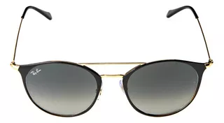 Óculos De Sol 0rb3546l Unissex Ray-ban Cor Preto Cor da armação Preto sobre Ouro Cor da haste Dourado Cor da lente Cinza degradê Desenho Phantos