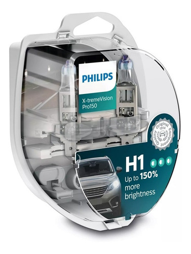 Par De Lamparas H1 Philips Xtreme Vision 55w 150% Mas Luz