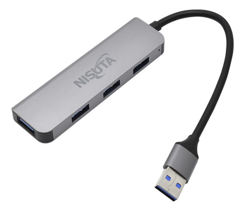 Hub Usb De 4 Puertos Usb 3.0 Nisuta Nsuh045a