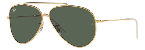 Ray-ban Rb0101s 001/vr Aviator Reverse G-15 Gold