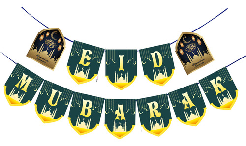 Banderín De Mubarak Para Banner Moon Star Castle, Bandera De