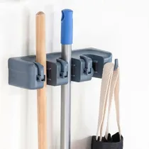 Comprar Soporte Organizador Triple C\u002F4 Ganchos Porta Escobas