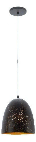 Lámpara Colgante Diseño Punteado Acero Negro Mx-cl8018 Maxxi