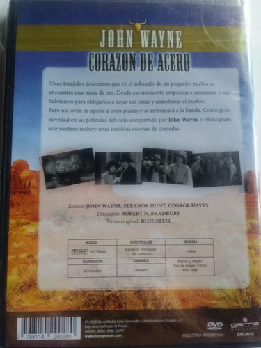 Dvd - Corazon De Acero - John Wayne - Orig Sellada