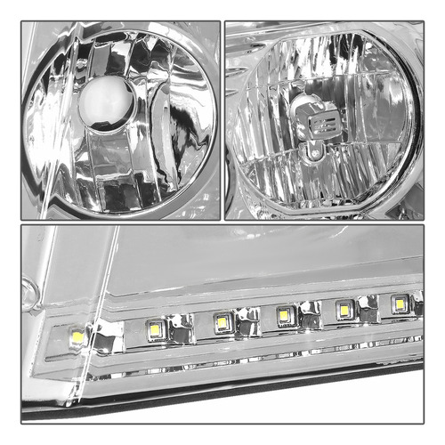Faros Delanteros Par Led Lincoln Mark Lt 2006 2007 2008