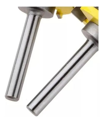 Fresa De Tupia Macho Fêmea Metal Duro Profissional Haste 6mm