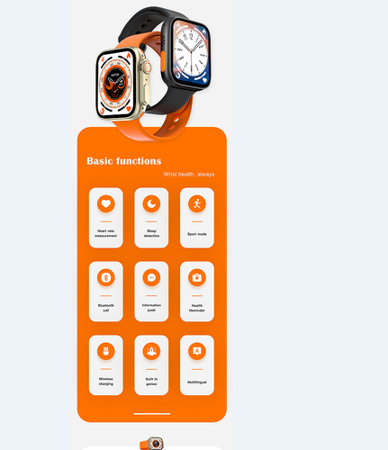 Reloj Inteligente S8 Ultra Max Nfc Series 8 De 49 Mm Y 2.08