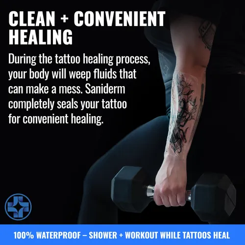 Vendaje Saniderm Para Después Del Tratamiento De Tatuajes, 3