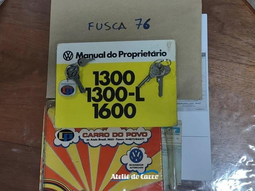 Imagem 15 de 15 de Fusca Standard 76 Pl Preta Assoalho Fábrica -ateliê Do Carro