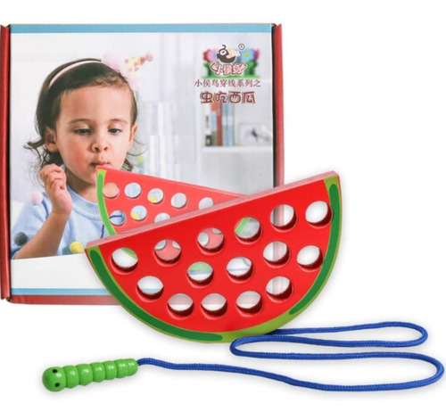 Imagen 6 de 7 de Juguete De Enhebrar Para Niños Juegos Didacticos Montessori