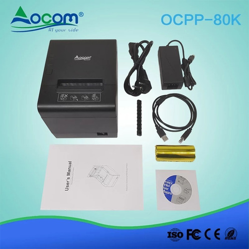 Imagen 5 de 6 de Impresora Termica Comandera Ocom Ocpp 80k Usb Serial Red