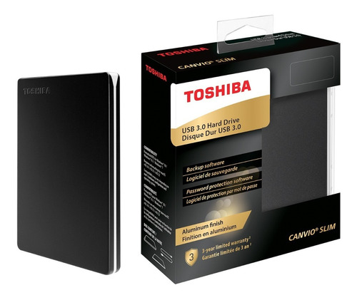 Disco Duro Externo Toshiba 1tb Canvio Slim Usb 3.0 Original