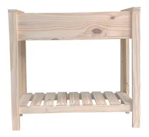 Comprar Huertero De Madera De Pino Macetero 80x80x30