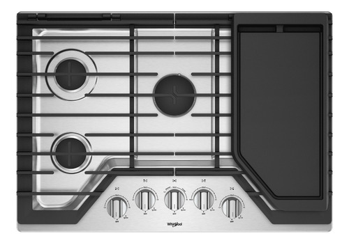 Cubierta Whirlpool A Gas 76cm - Acero Inoxidable Whirlpool